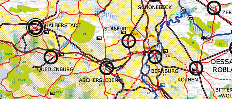 Kartenausschnitt aus dem Landesentwicklungsplan